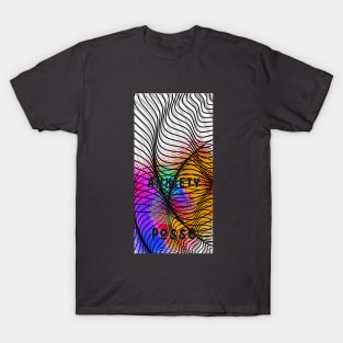 Anxiety Posse Collection- Lines and Burst of Colors. T-Shirt